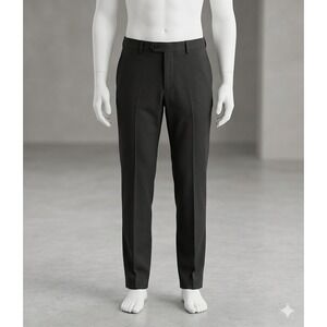 The Savile Row Company London Hoxton Black Dress Pants Mens 36W 42R 5931